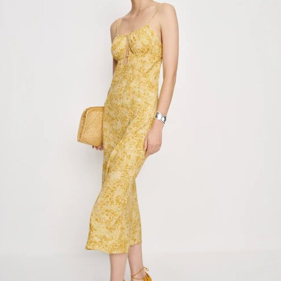 Reformation Dresses & Skirts - Reformation Zia Dress Yellow - Size S